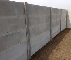 blinde muur betonplaten